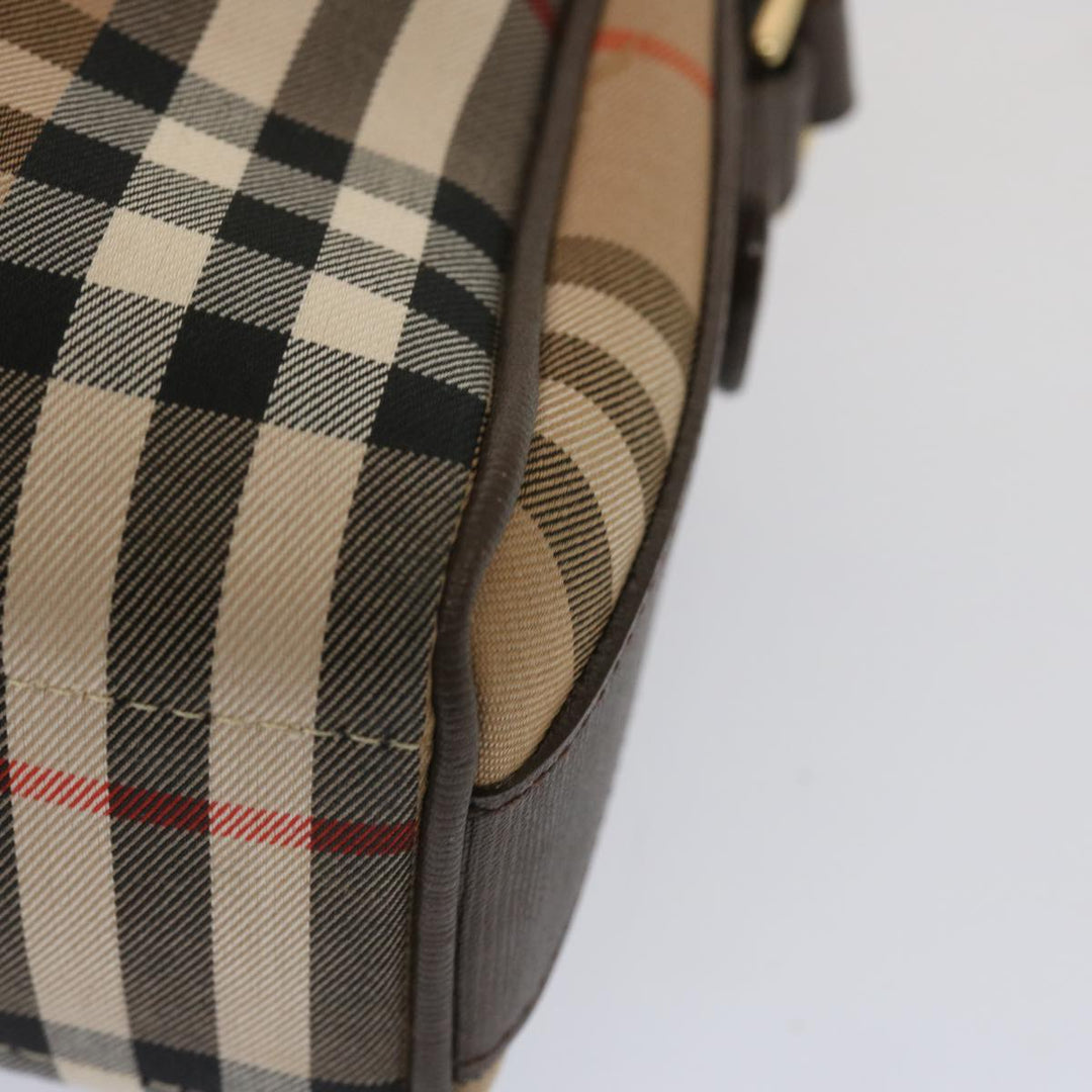 BurberrySs Nova Check Shoulder Bag Canvas Beige Auth yk10796