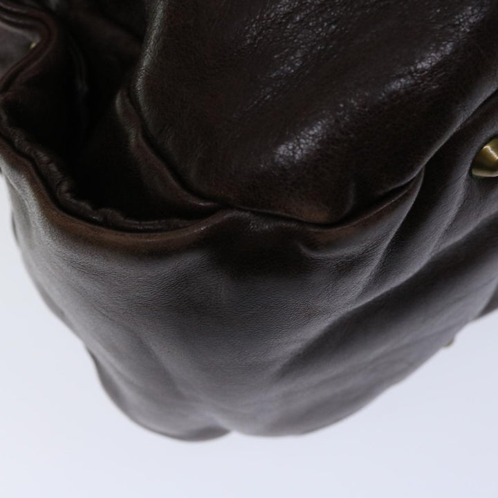 Chloe Hand Bag Leather Brown yk10845