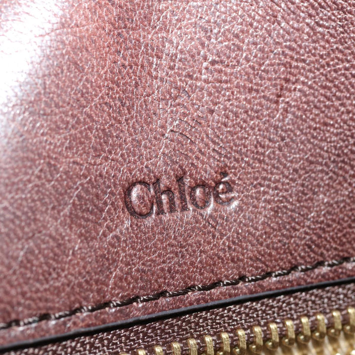 Chloe Hand Bag Leather Brown yk10845
