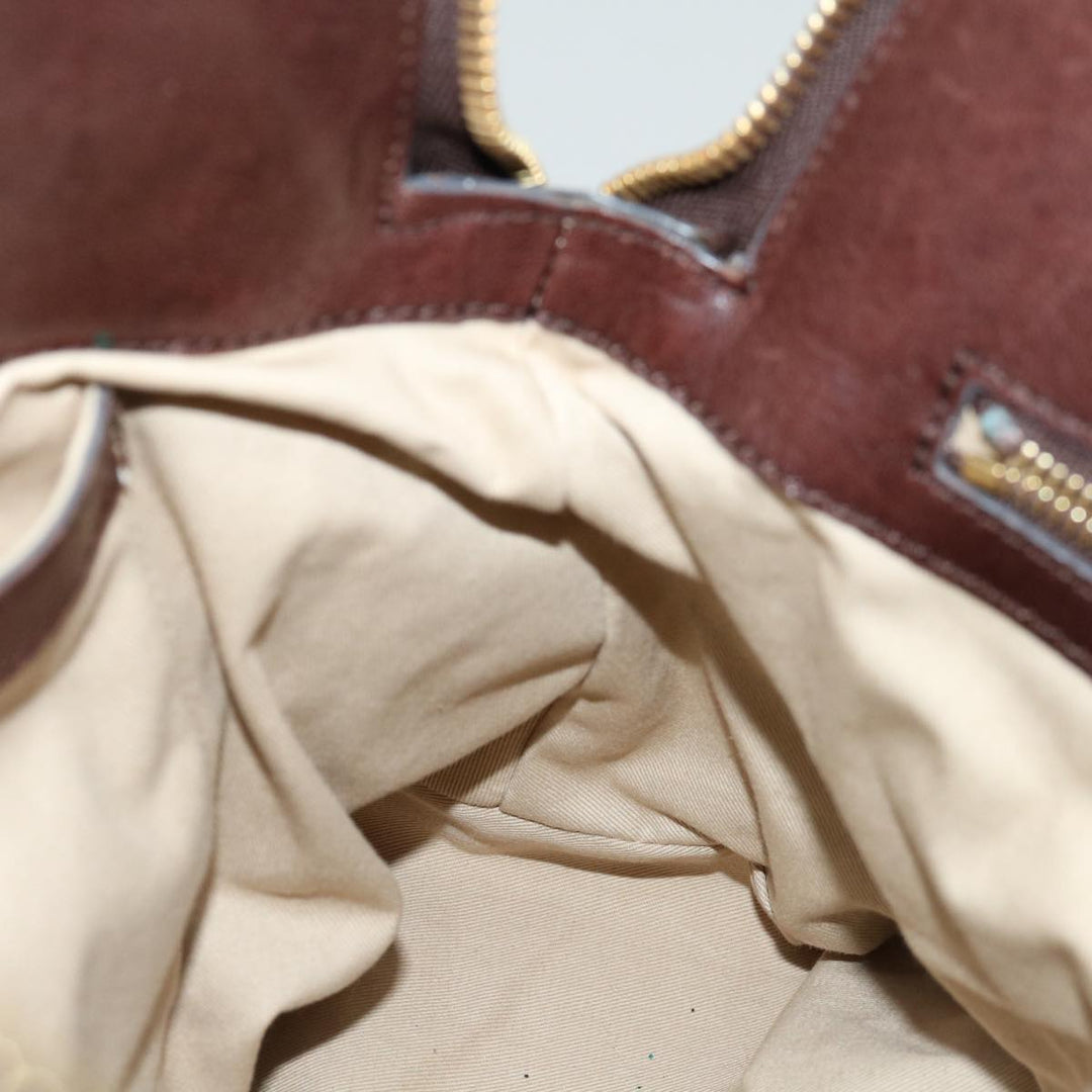 Chloe Hand Bag Leather Brown yk10845