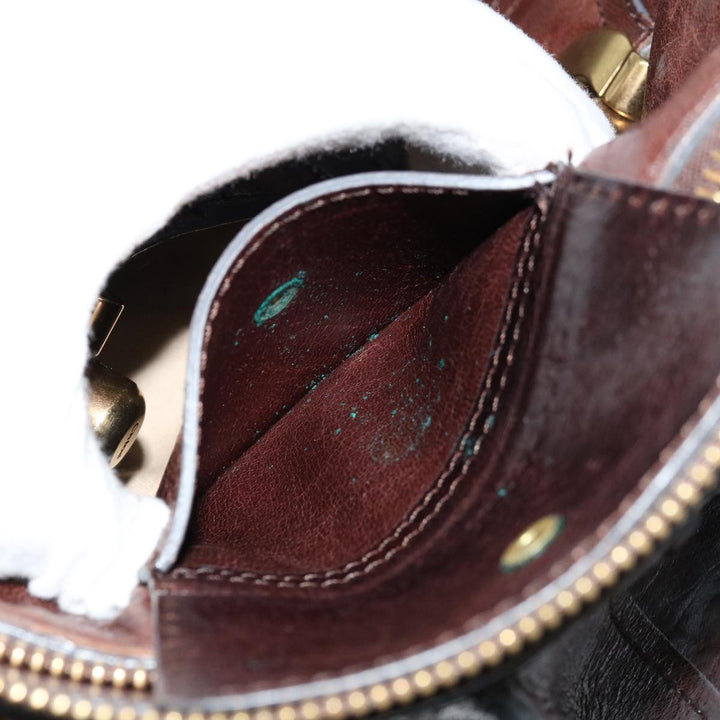 Chloe Hand Bag Leather Brown yk10845