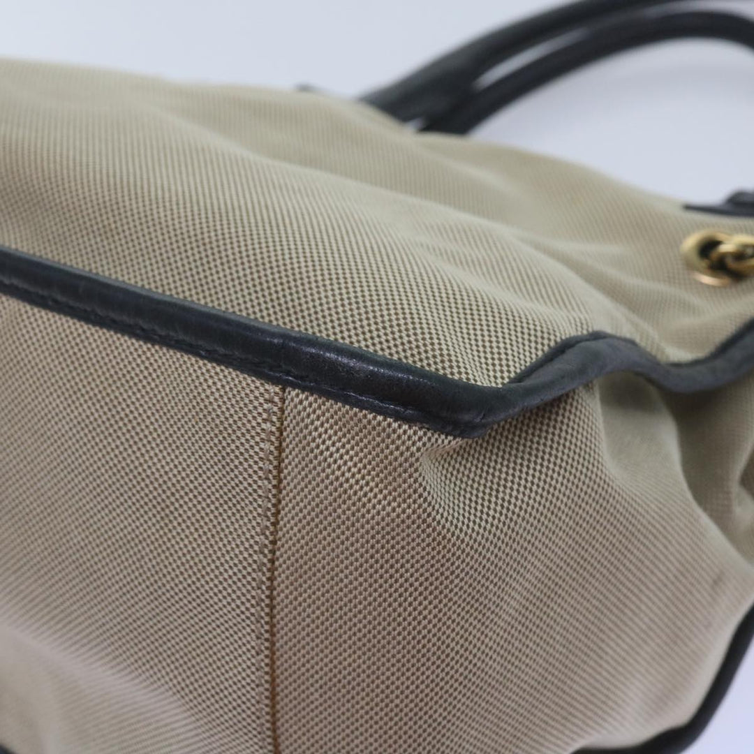 Chloe Harley Hand Bag Canvas Leather Beige 01 10 51 6008 yk10852