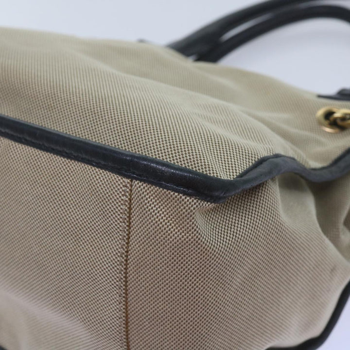 Chloe Harley Hand Bag Canvas Leather Beige 01 10 51 6008 yk10852