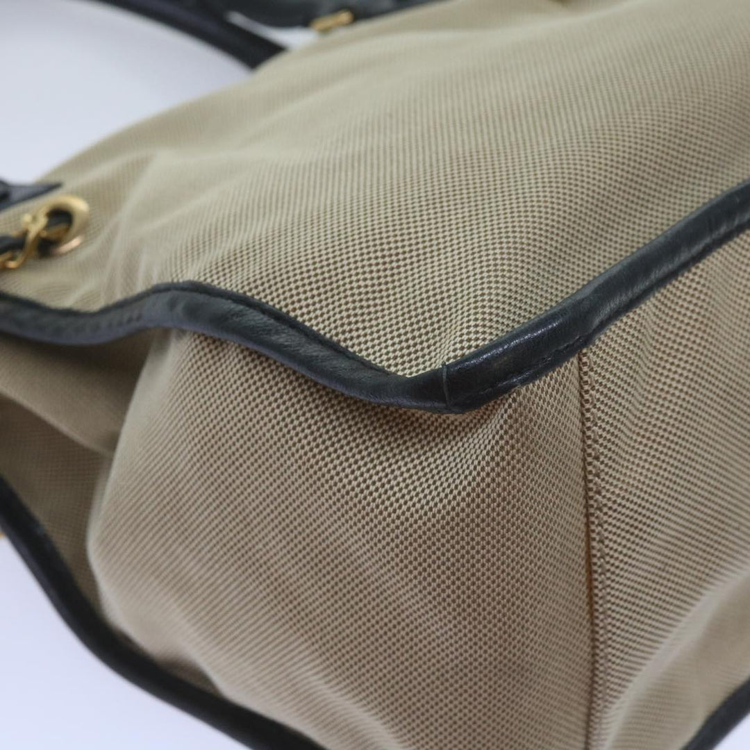 Chloe Harley Hand Bag Canvas Leather Beige 01 10 51 6008 yk10852