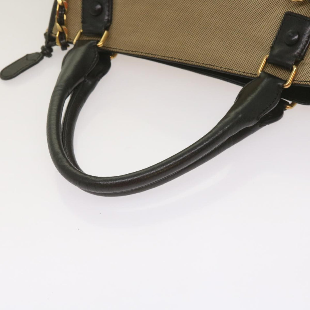Chloe Harley Hand Bag Canvas Leather Beige 01 10 51 6008 yk10852