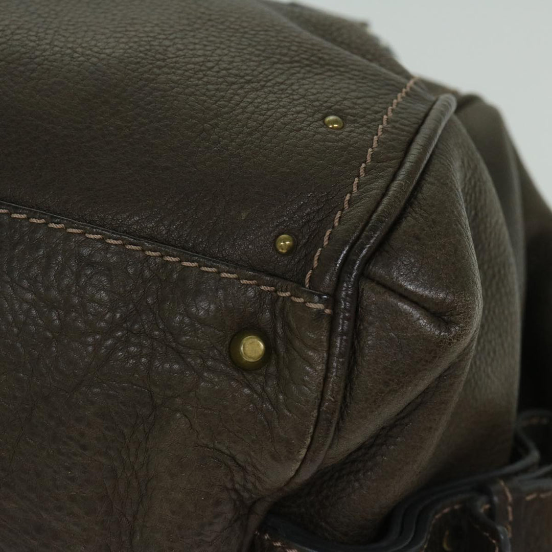 Chloe Paddington Shoulder Bag Leather Brown 03 09 51 5243 yk10862
