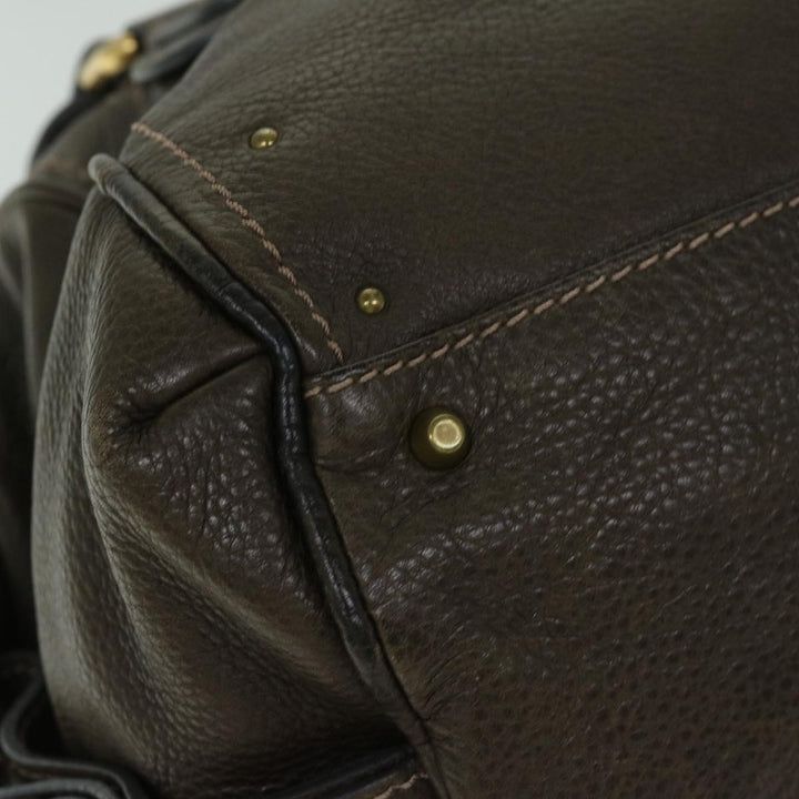 Chloe Paddington Shoulder Bag Leather Brown 03 09 51 5243 yk10862