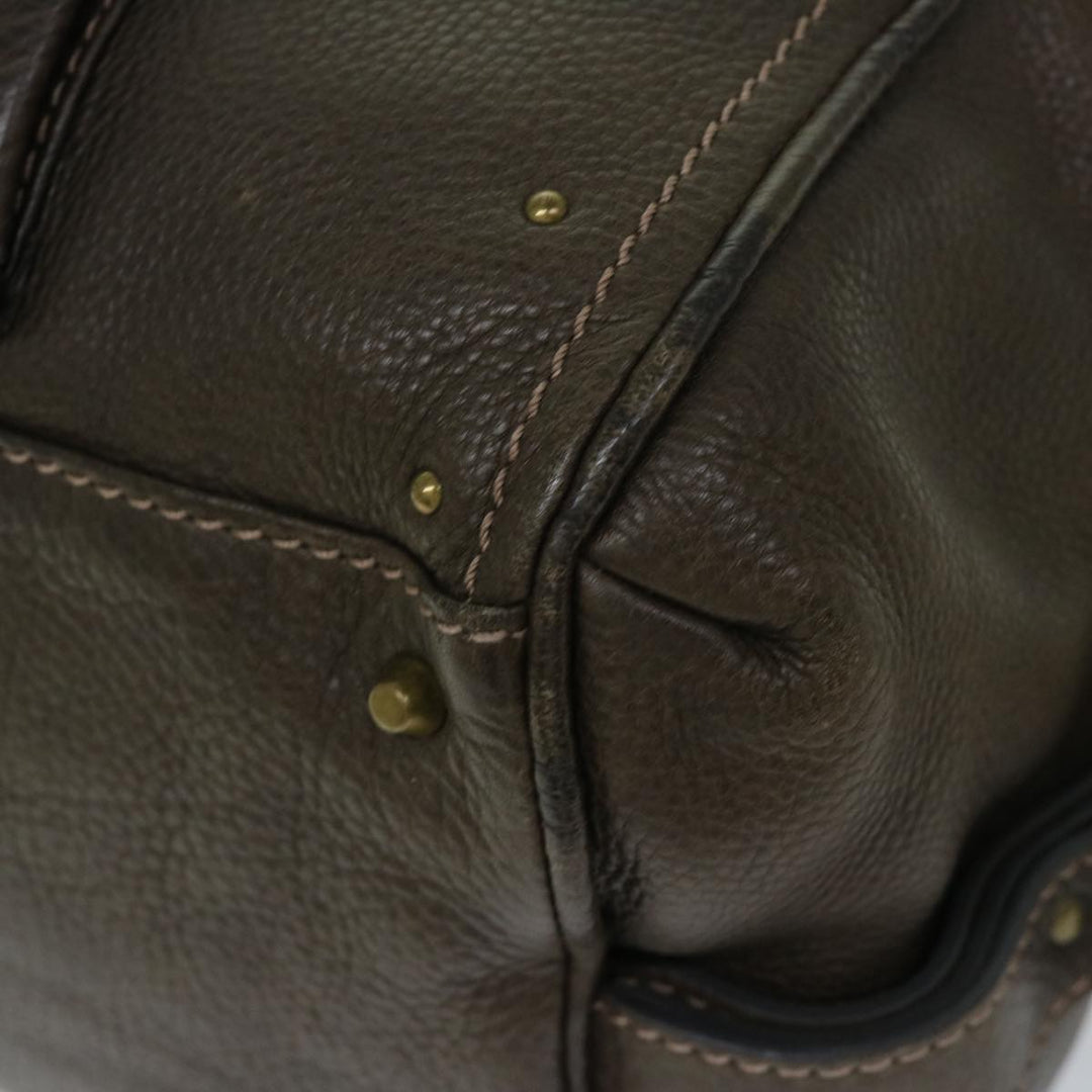 Chloe Paddington Shoulder Bag Leather Brown 03 09 51 5243 yk10862