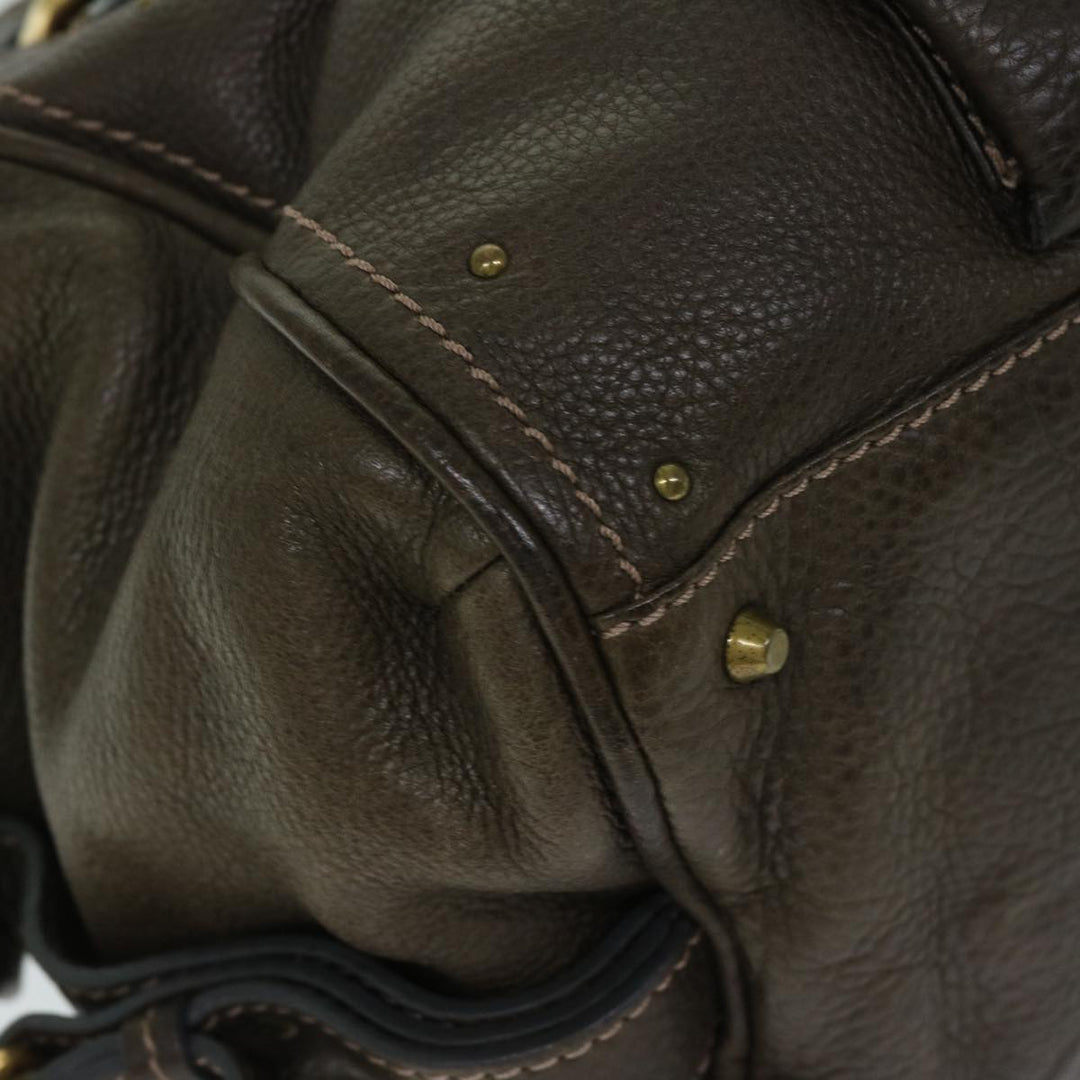 Chloe Paddington Shoulder Bag Leather Brown 03 09 51 5243 yk10862