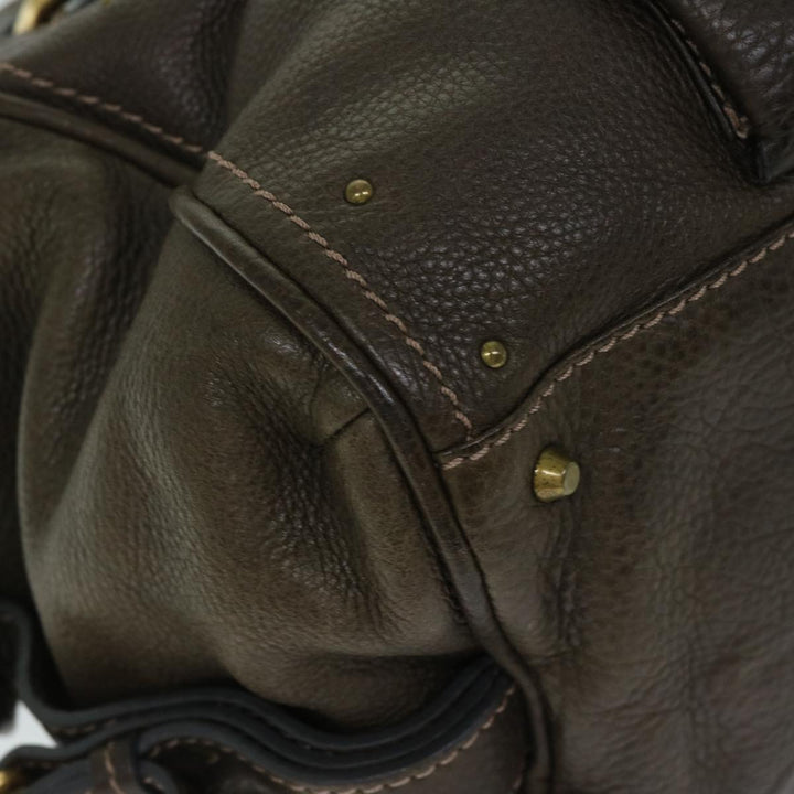 Chloe Paddington Shoulder Bag Leather Brown 03 09 51 5243 yk10862