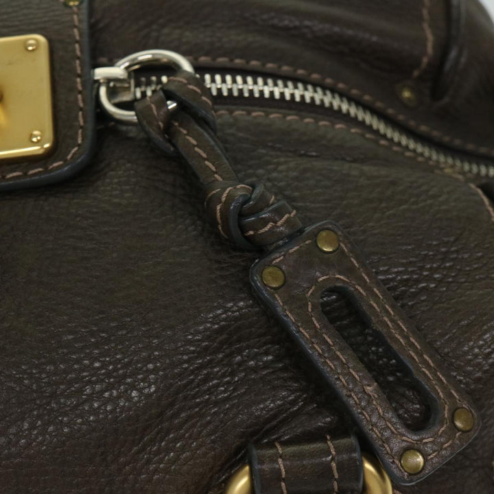 Chloe Paddington Shoulder Bag Leather Brown 03 09 51 5243 yk10862