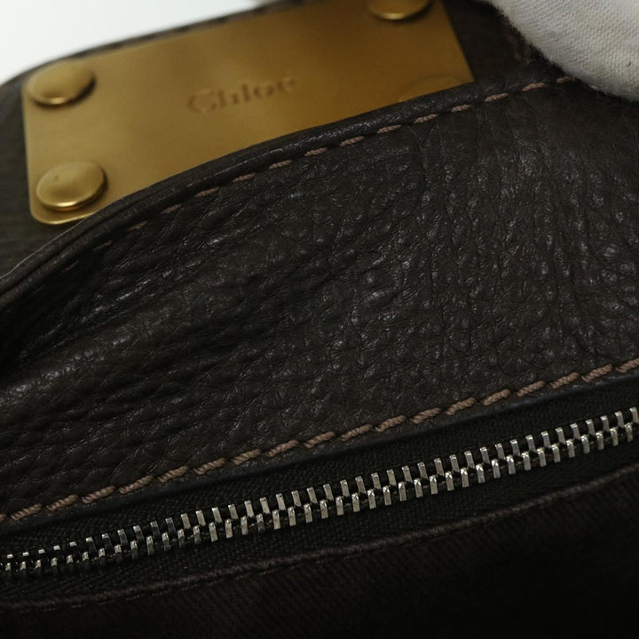 Chloe Paddington Shoulder Bag Leather Brown 03 09 51 5243 yk10862