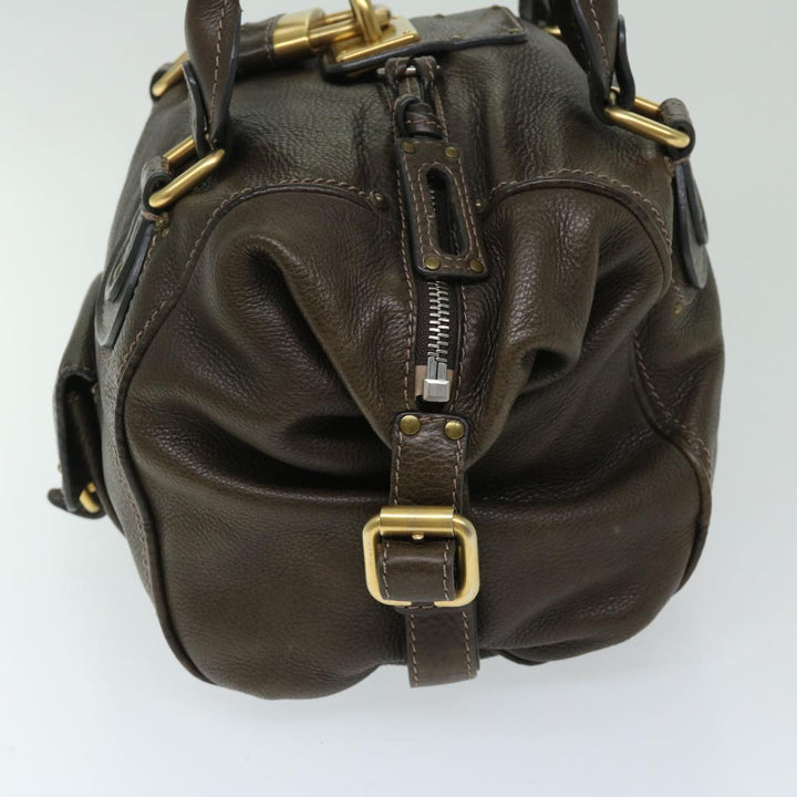 Chloe Paddington Shoulder Bag Leather Brown 03 09 51 5243 yk10862