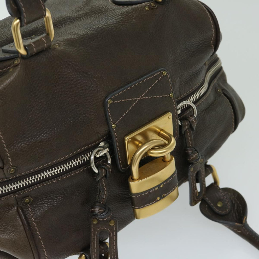 Chloe Paddington Shoulder Bag Leather Brown 03 09 51 5243 yk10862