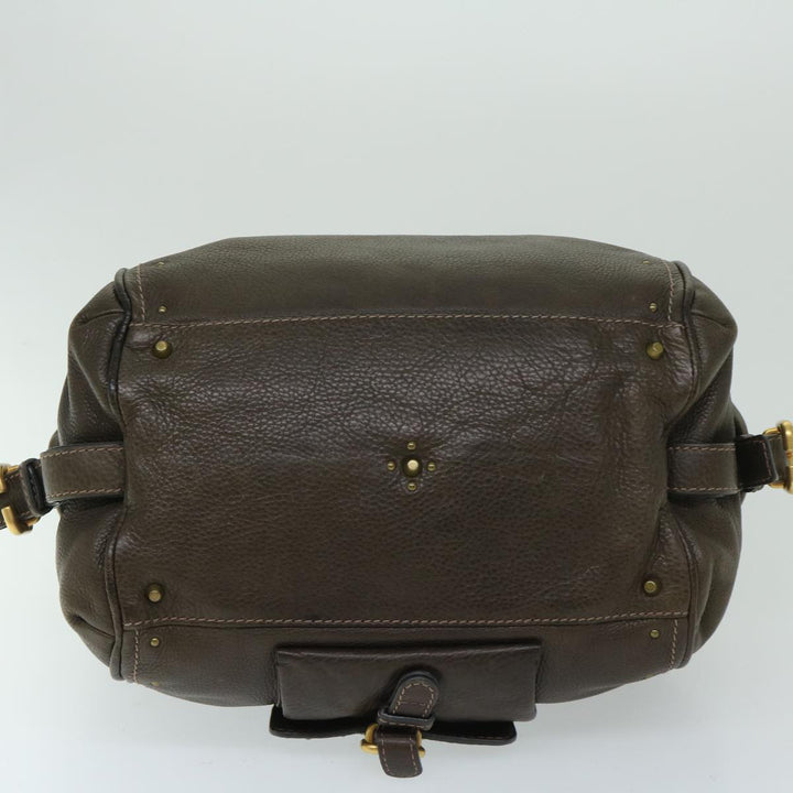 Chloe Paddington Shoulder Bag Leather Brown 03 09 51 5243 yk10862