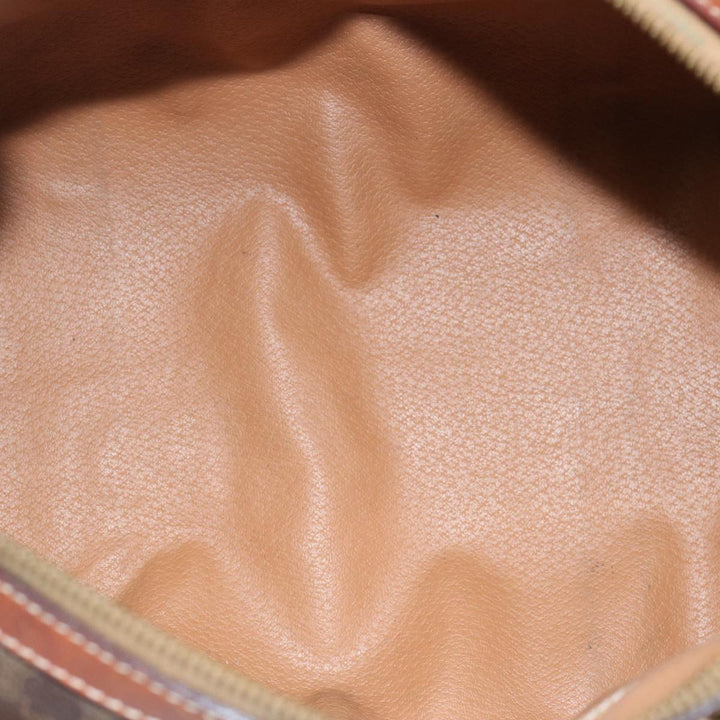 Celine Macadam Canvas Hand Bag PVC Brown Auth yk10911