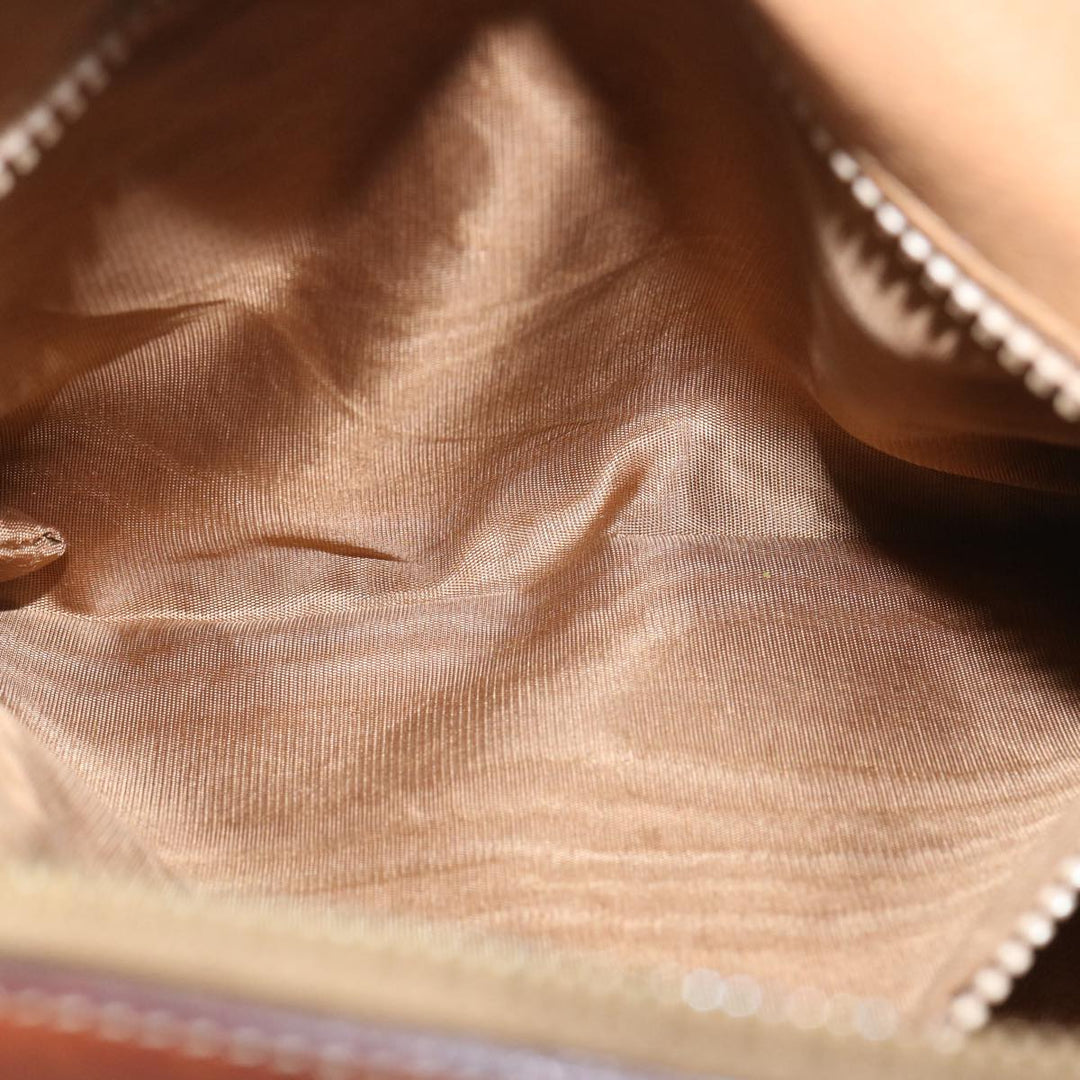 Celine Macadam Canvas Hand Bag PVC Brown Auth yk10911