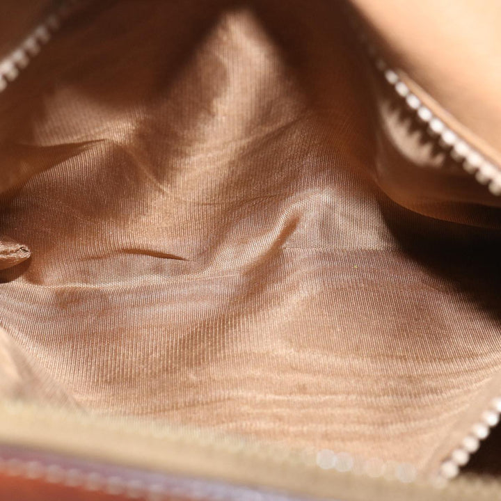 Celine Macadam Canvas Hand Bag PVC Brown Auth yk10911