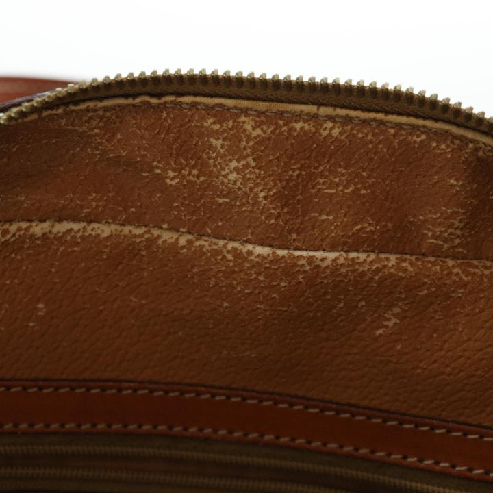 Celine Macadam Canvas Hand Bag PVC Brown Auth yk10982