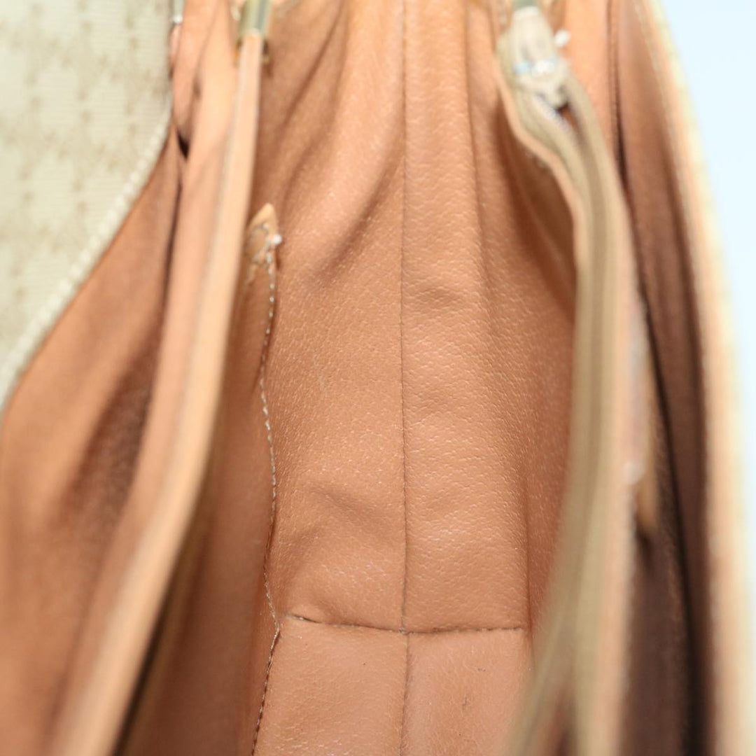 Celine Macadam Canvas Shoulder Bag Beige Auth yk11025