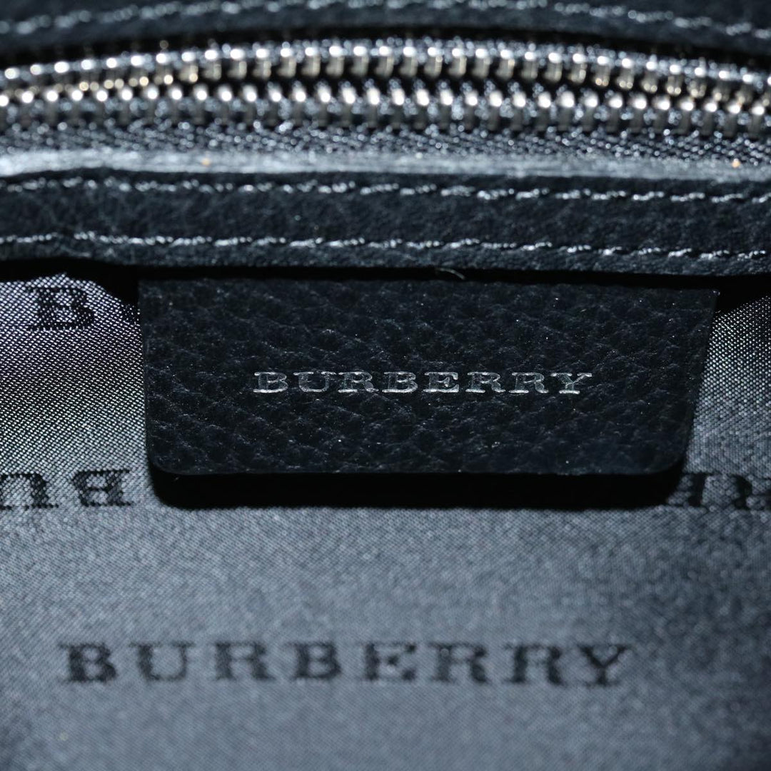 Burberry Nova Check Shoulder Bag Nylon Beige Black Auth yk11086