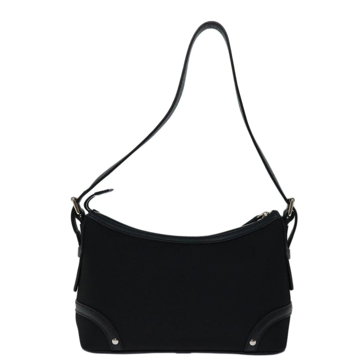 Burberry Nova Check Shoulder Bag Nylon Beige Black Auth yk11086