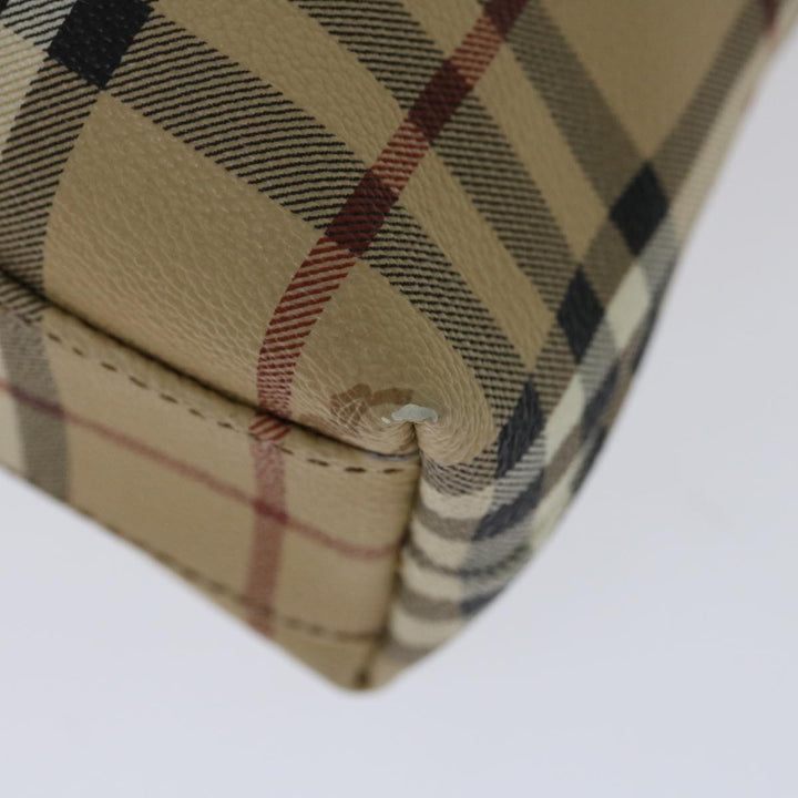 BurberrySs Nova Check Tote Bag PVC Beige Auth yk11163