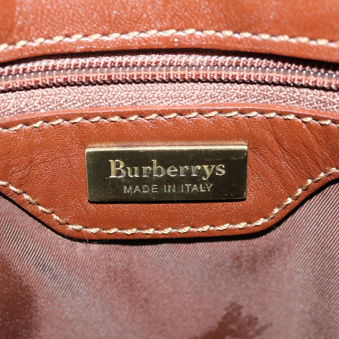 BurberrySs Nova Check Tote Bag PVC Beige Auth yk11163