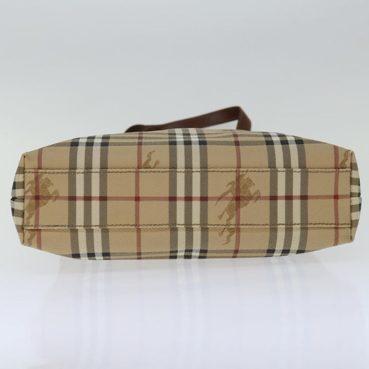 BurberrySs Nova Check Tote Bag PVC Beige Auth yk11163