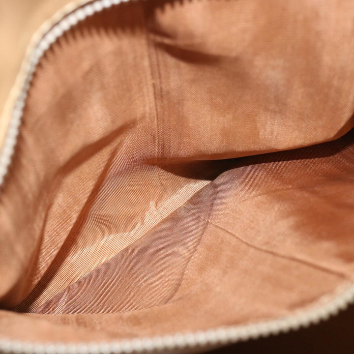 Celine Macadam Canvas Hand Bag PVC Brown Auth yk11191