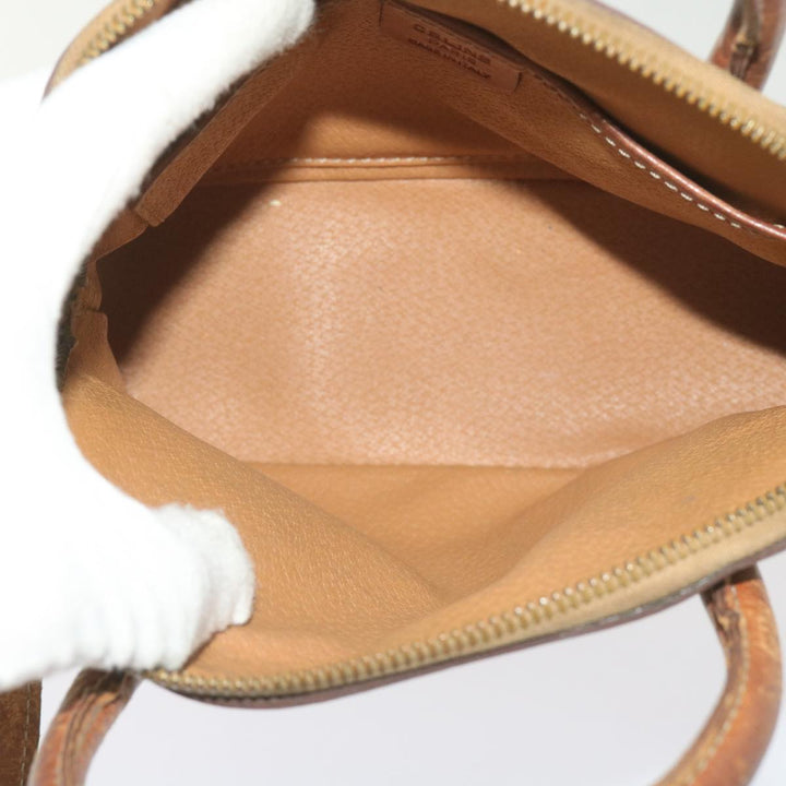 Celine Macadam Canvas Hand Bag PVC 2way Brown Auth yk11221