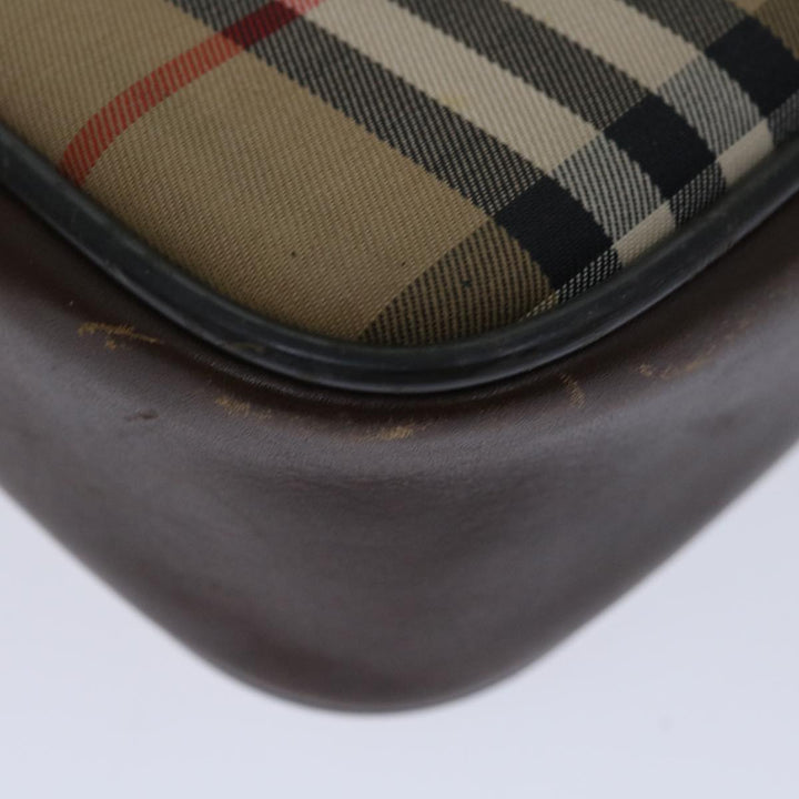 BurberrySs Nova Check Shoulder Bag Canvas Beige Auth yk11222