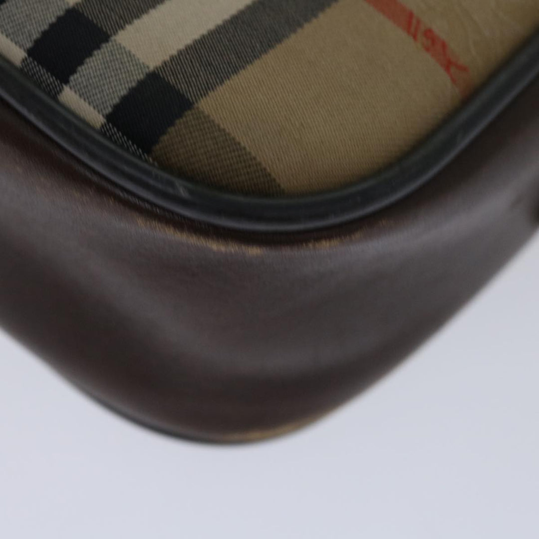 BurberrySs Nova Check Shoulder Bag Canvas Beige Auth yk11222