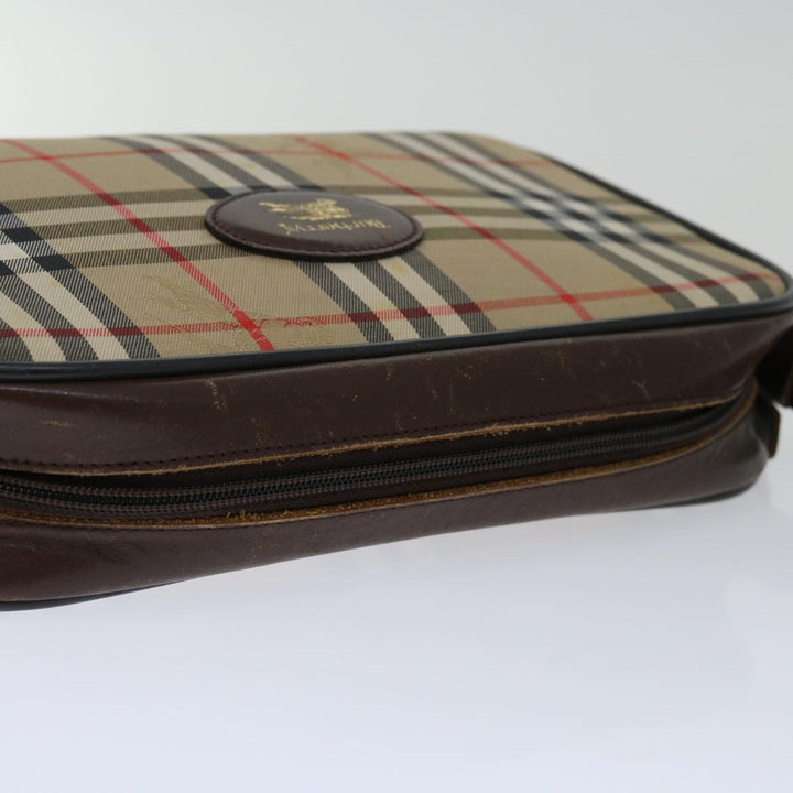 BurberrySs Nova Check Shoulder Bag Canvas Beige Auth yk11222