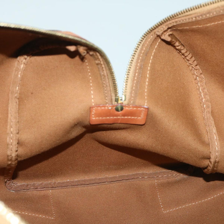 Celine Macadam Canvas Boston Bag PVC Brown 11251