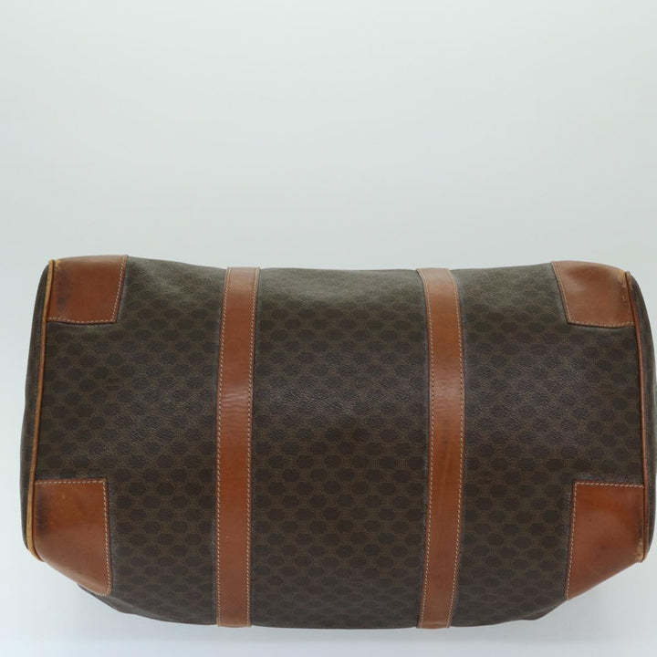 Celine Macadam Canvas Boston Bag PVC Brown 11251