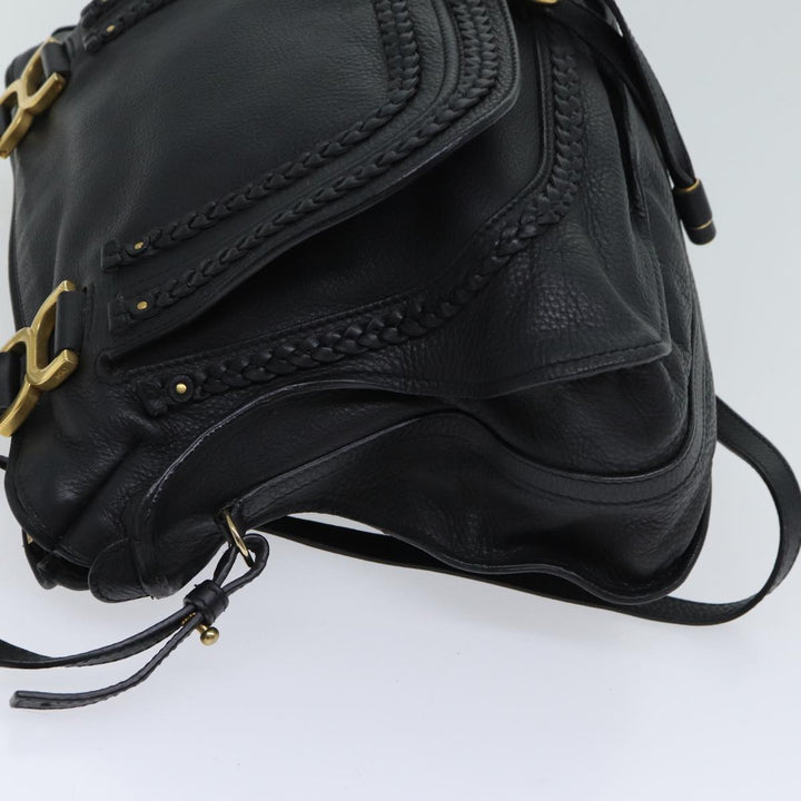 Chloe Mercy Hand Bag Leather 2way Black yk11313