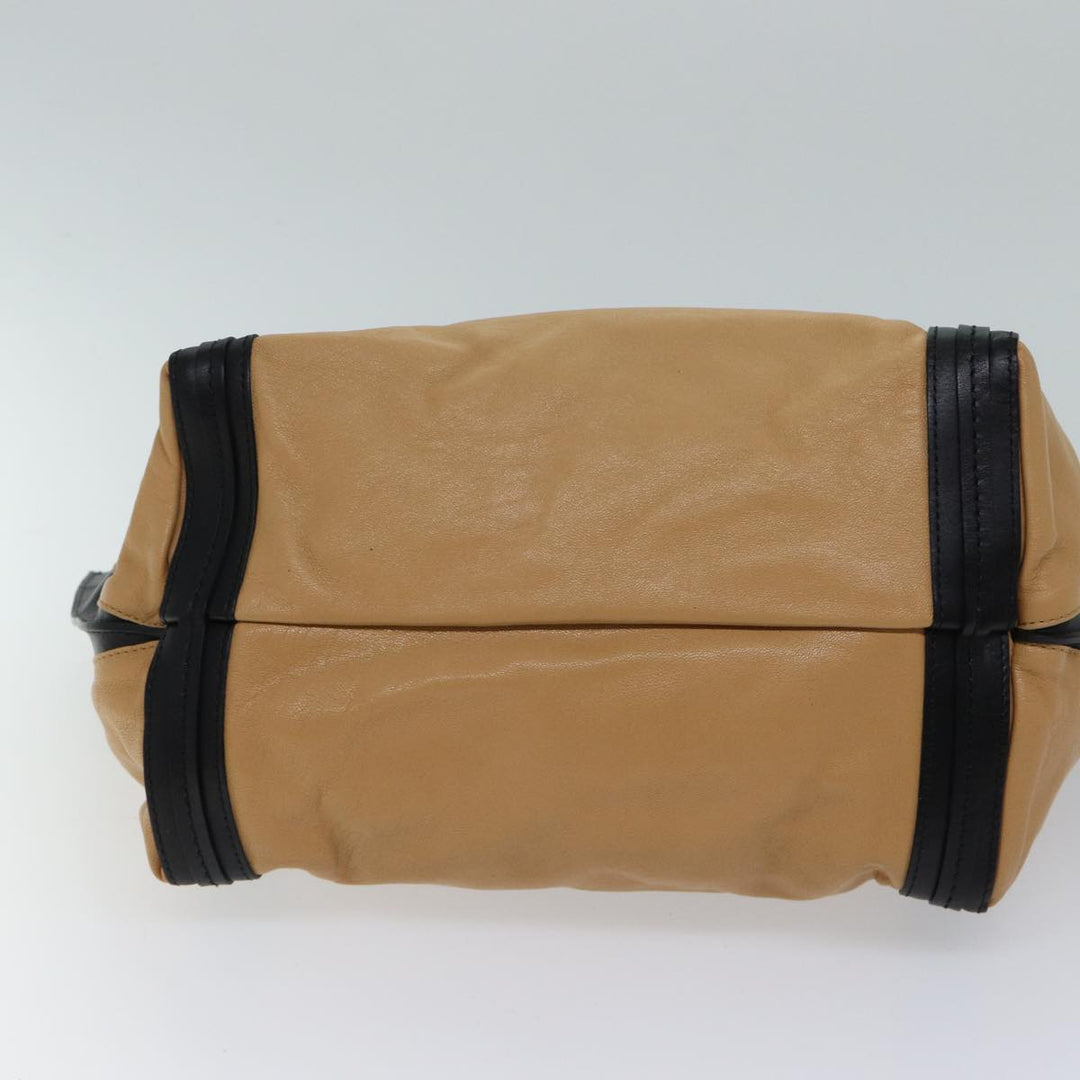 Chloe Hand Bag Leather Beige 01 14 50 65 yk11323