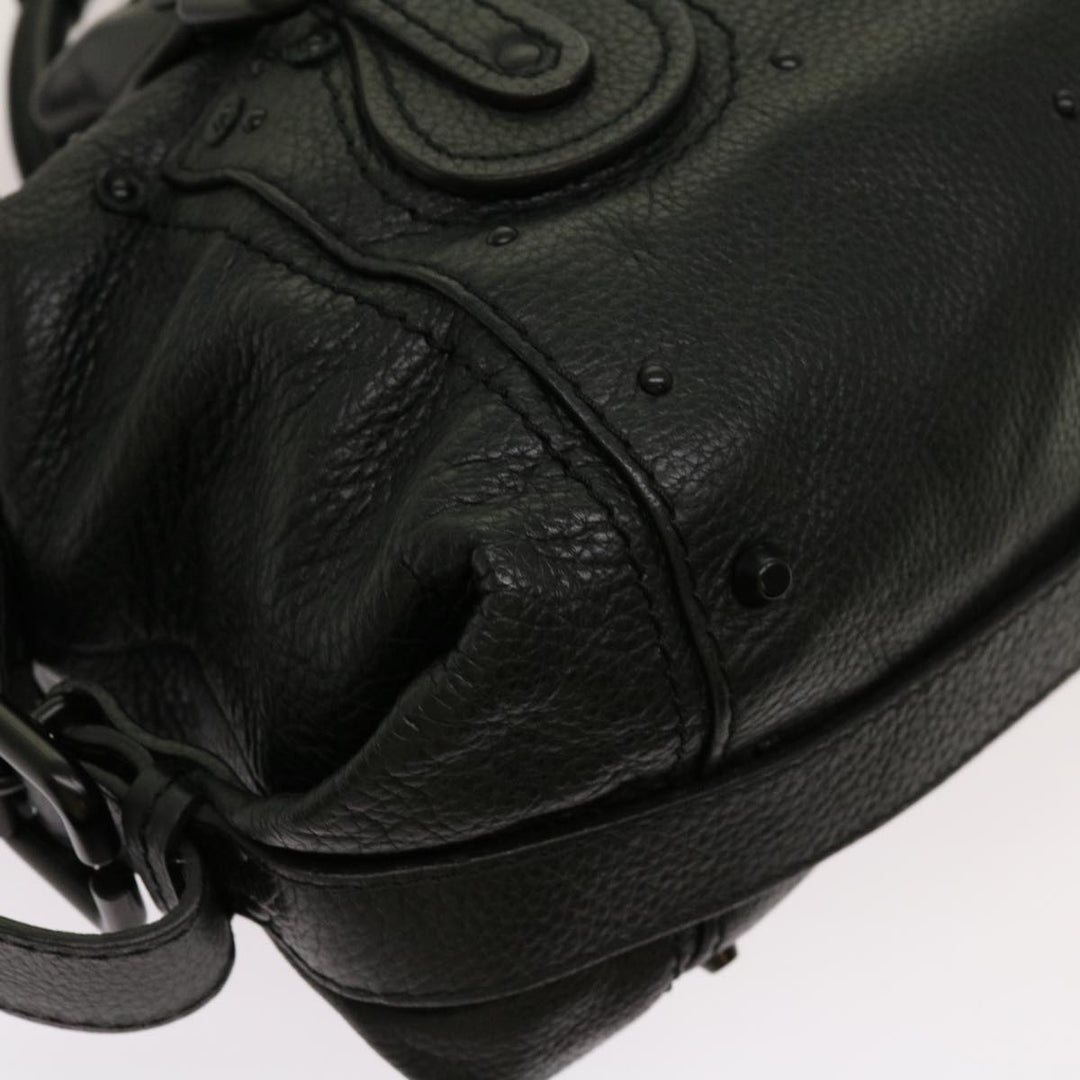 Chloe Paddington Hand Bag Leather 2way Black 04 06 53 yk11349