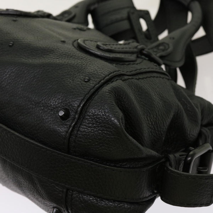 Chloe Paddington Hand Bag Leather 2way Black 04 06 53 yk11349
