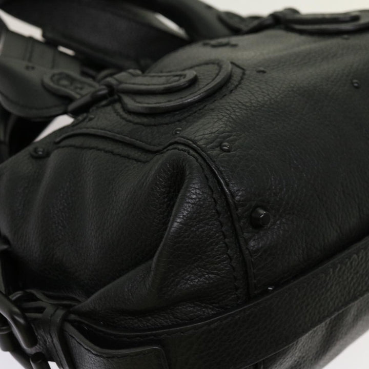 Chloe Paddington Hand Bag Leather 2way Black 04 06 53 yk11349