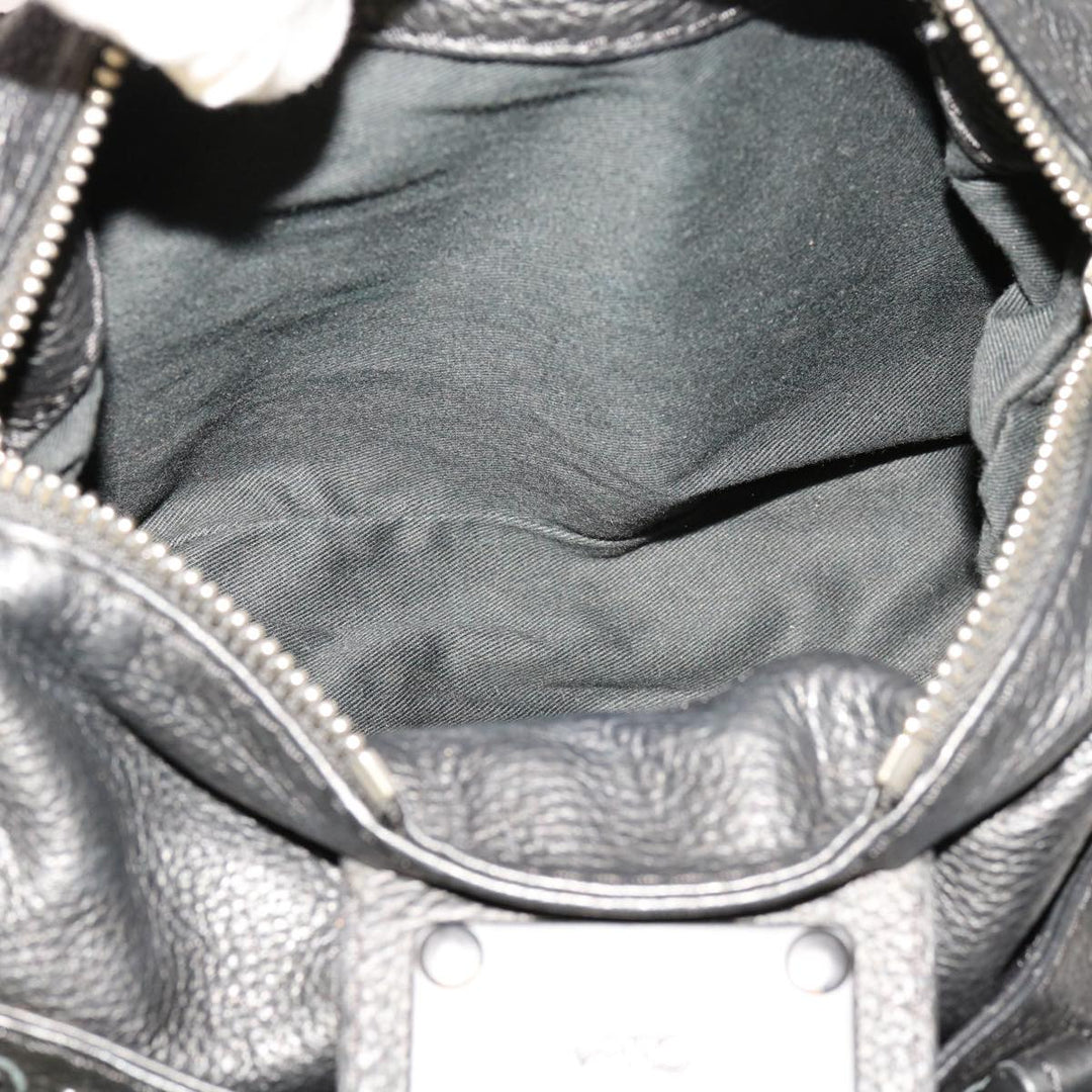 Chloe Paddington Hand Bag Leather 2way Black 04 06 53 yk11349