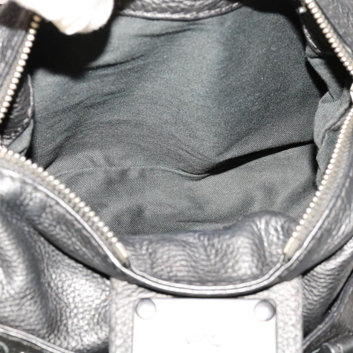 Chloe Paddington Hand Bag Leather 2way Black 04 06 53 yk11349