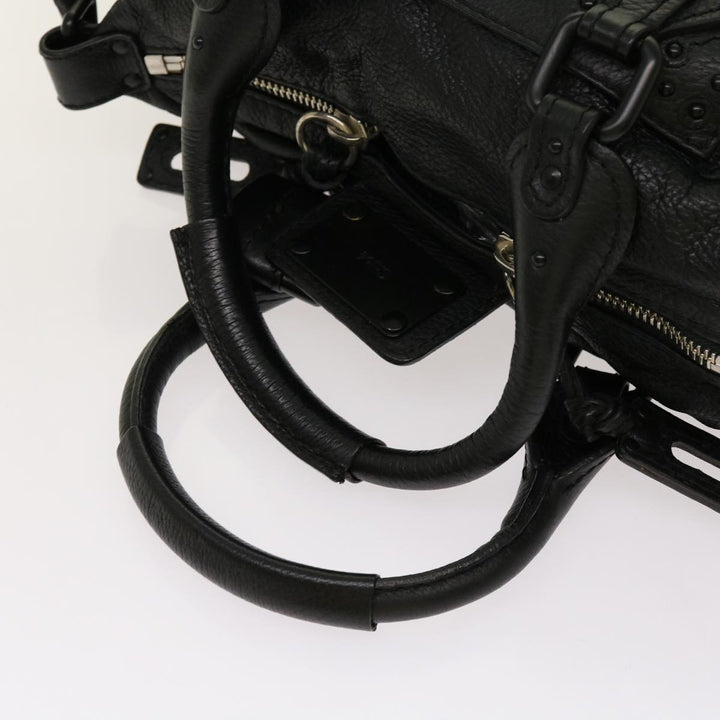 Chloe Paddington Hand Bag Leather 2way Black 04 06 53 yk11349