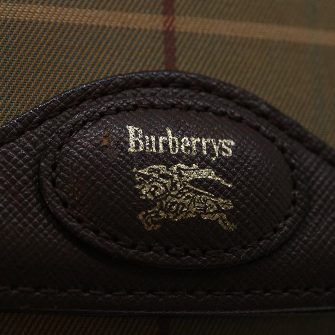 BurberrySs Nova Check Shoulder Bag Canvas Beige Auth yk11355