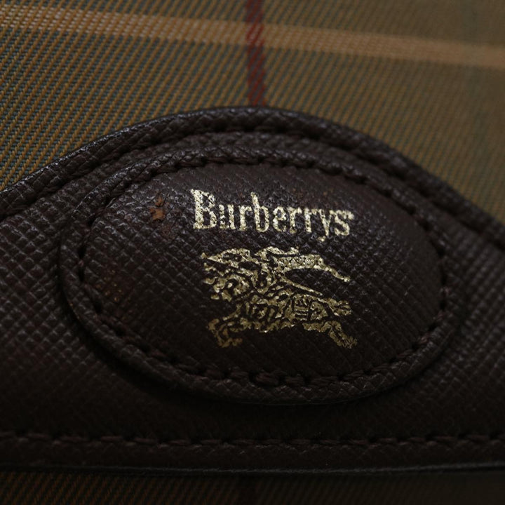 BurberrySs Nova Check Shoulder Bag Canvas Beige Auth yk11355