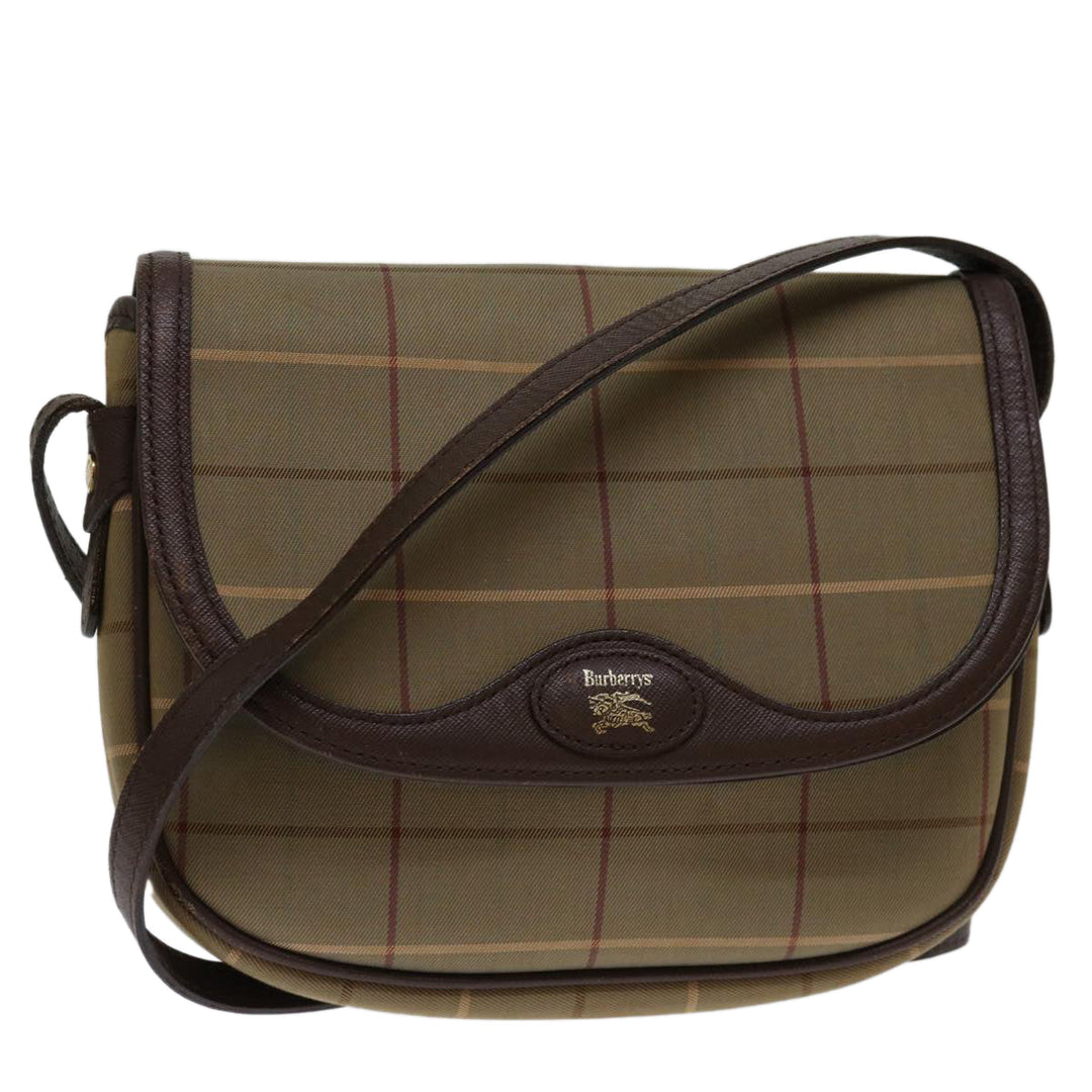 BurberrySs Nova Check Shoulder Bag Canvas Beige Auth yk11355