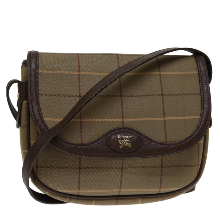 BurberrySs Nova Check Shoulder Bag Canvas Beige Auth yk11355
