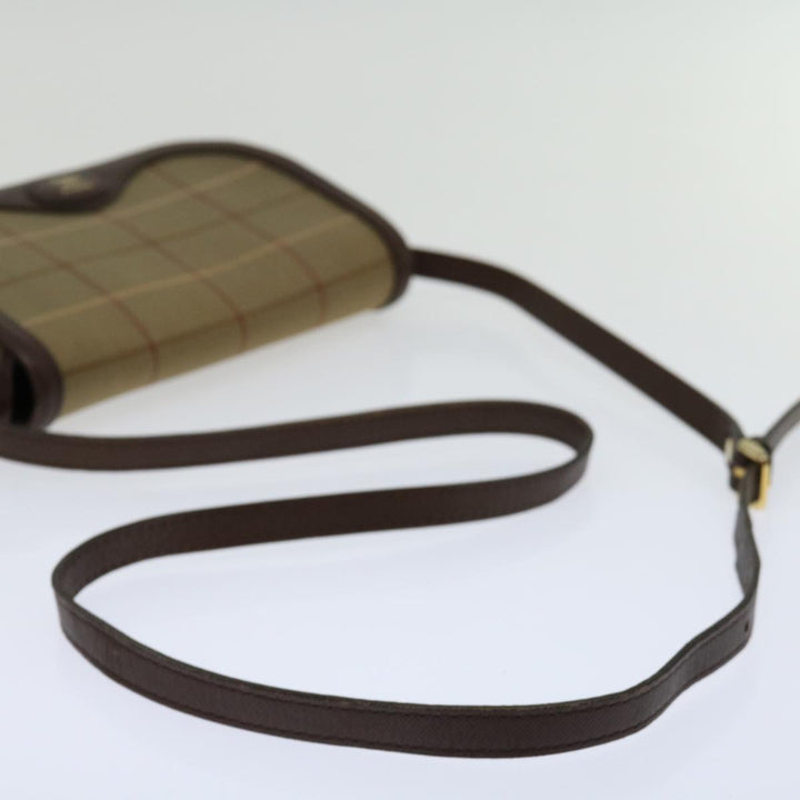 BurberrySs Nova Check Shoulder Bag Canvas Beige Auth yk11355