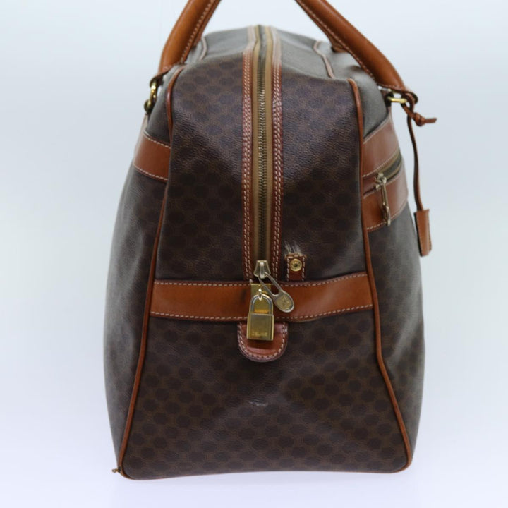 Celine Macadam Canvas Boston Bag 2way Brown Auth yk11378